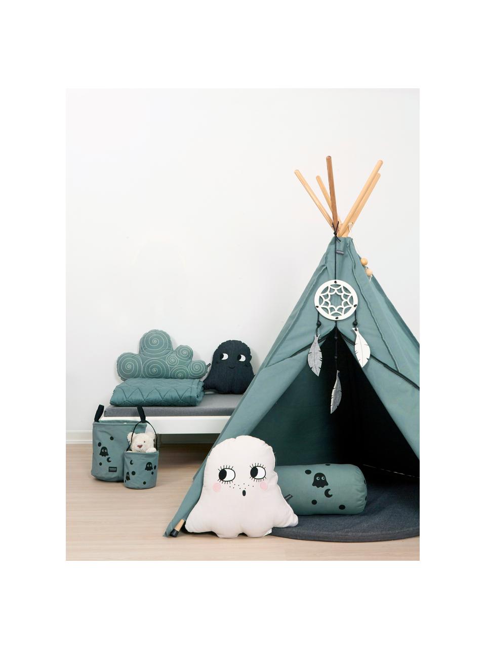 Dětské teepee z organické bavlny Hippie, 100 % organická bavlna, Šedá, Š 135 cm, V 135 cm