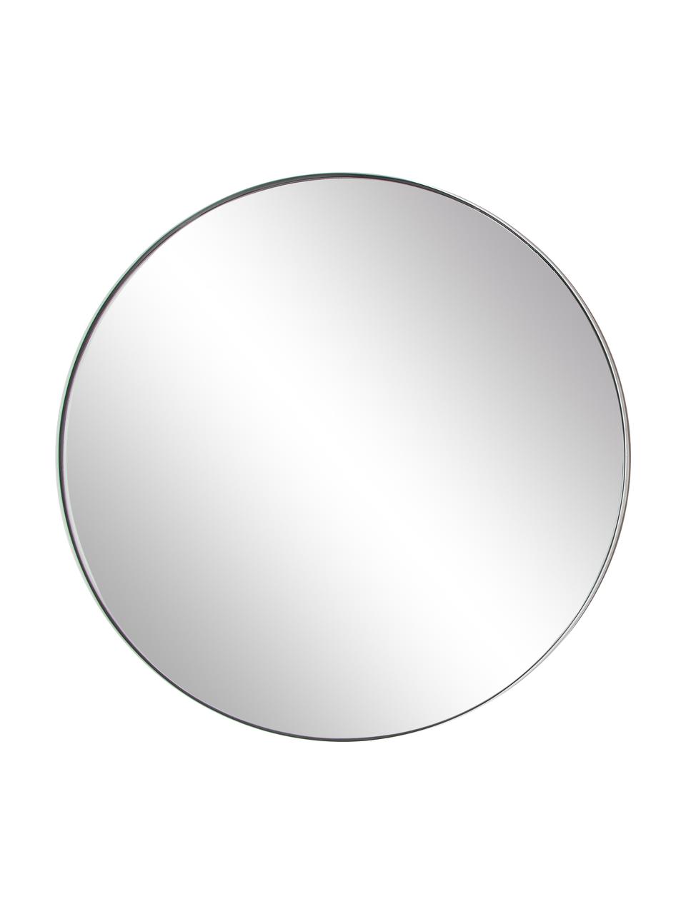 Runder Wandspiegel Ivy mit weißem Metallrahmen, Rahmen: Metall, pulverbeschichtet, Rückseite: Mitteldichte Holzfaserpla, Spiegelfläche: Spiegelglas, Weiß, Ø 40 x T 3 cm