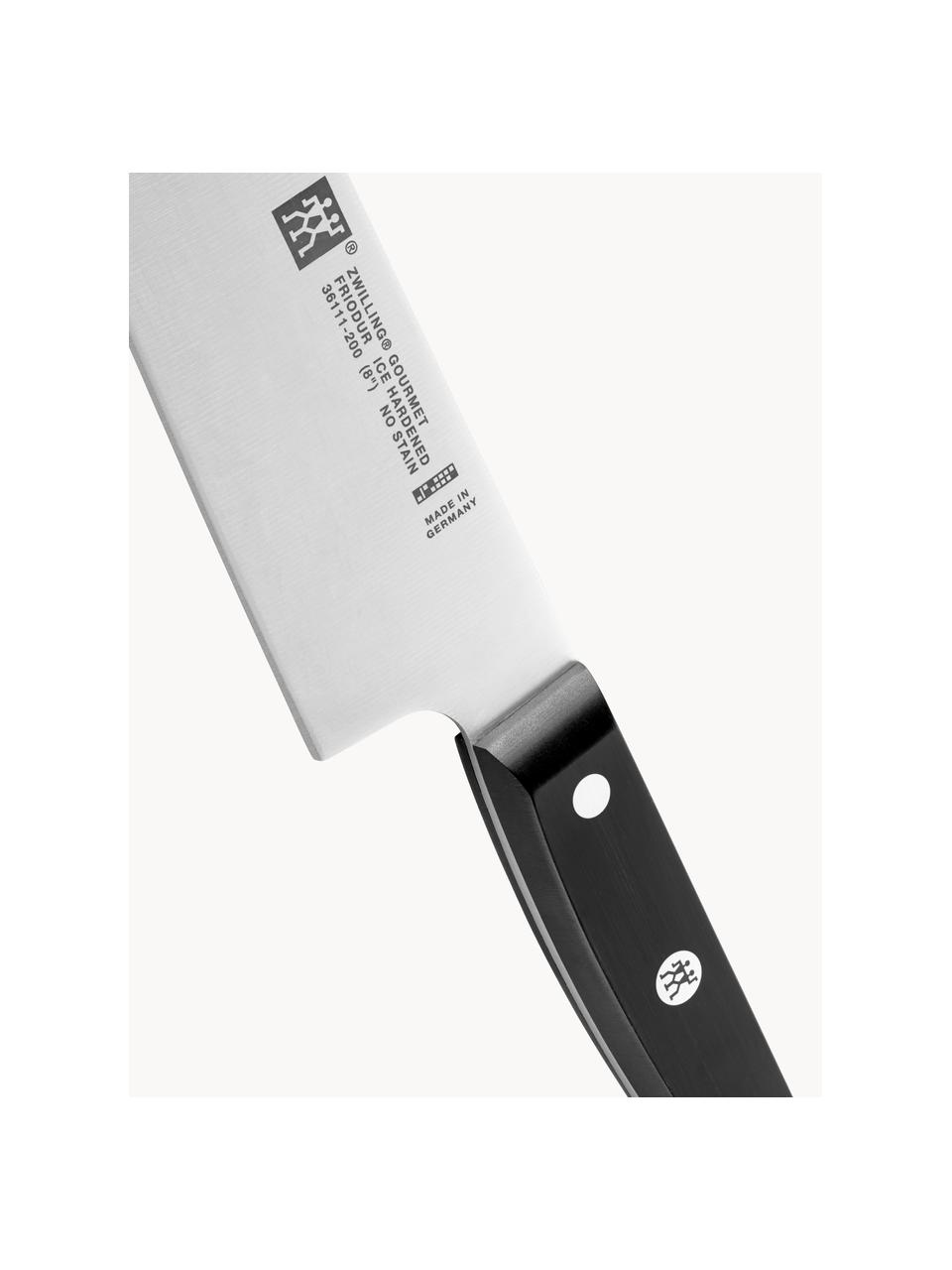 Nóż szefa kuchni Gourmet, Odcienie srebrnego, czarny, D 31 cm