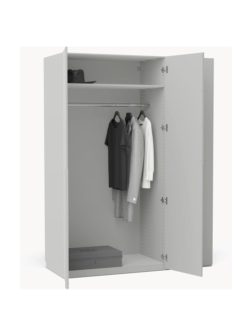 Armoire modulaire à portes battantes Leon, larg. 150 cm, plusieurs variantes, Gris clair, Basic Interior, larg. 150 x haut. 200 cm