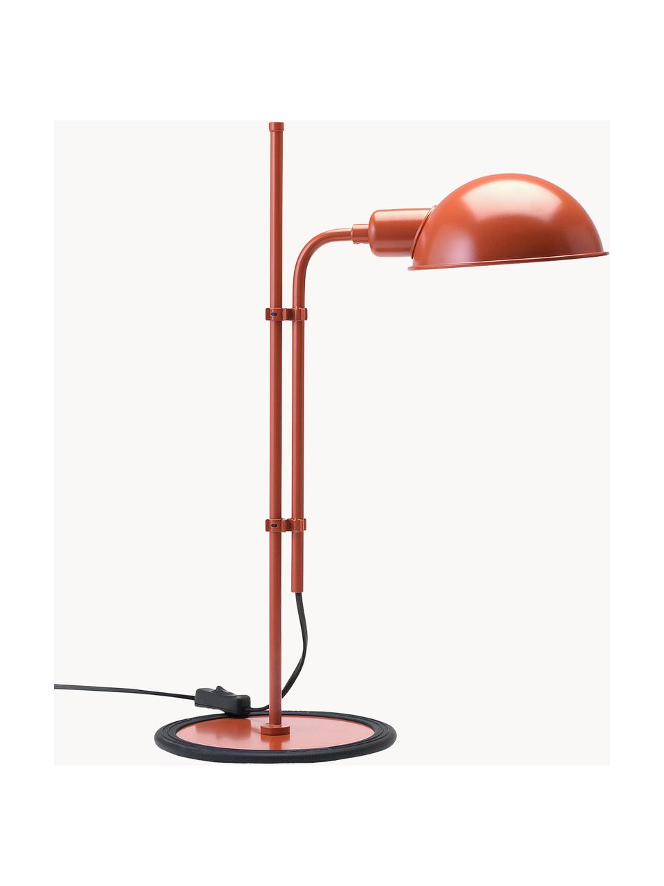 Grande lampe de bureau orientable Funiculí, Terracotta, haute brillance, larg. 20 x prof. 36 cm