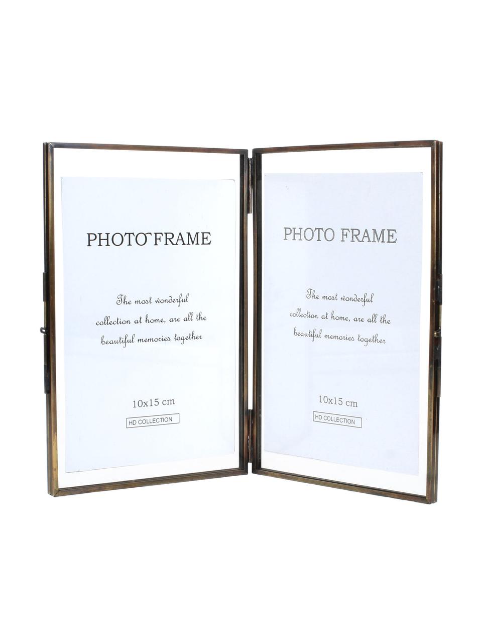 Portafoto multiplo Collector Two, Cornice: ottone rivestito, Bronzo, 10 x 15 cm