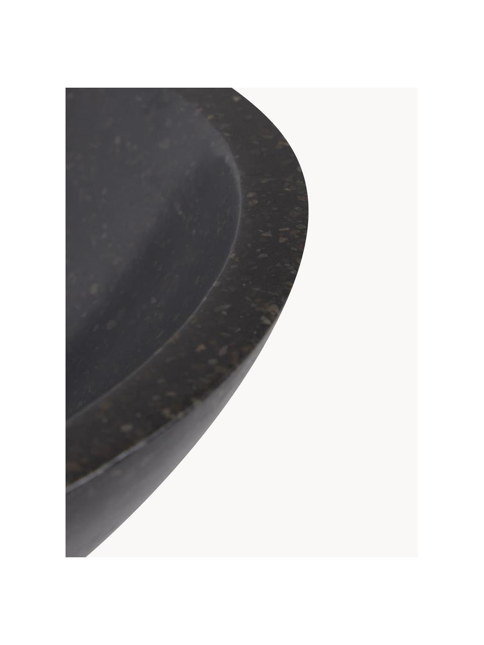 Umywalka nablatowa z lastryko Kuveni, Lastryko, Czarny o wyglądzie lastryko, Ø 40 x W 11 cm
