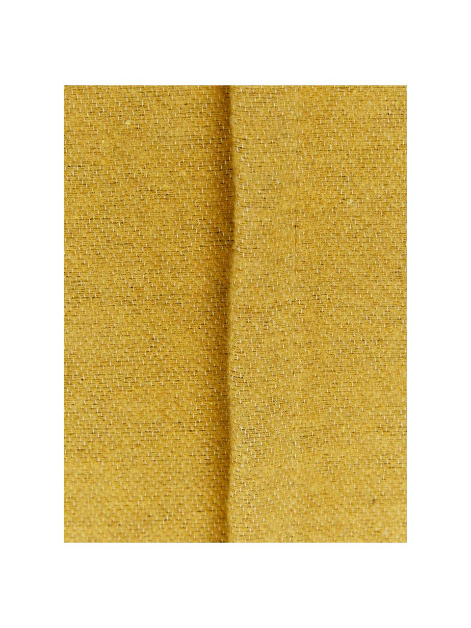 Funda de cojín Nova Face, Tapizado: 85% algodón, 8% viscosa, , Amarillo, negro, An 50 x L 50 cm