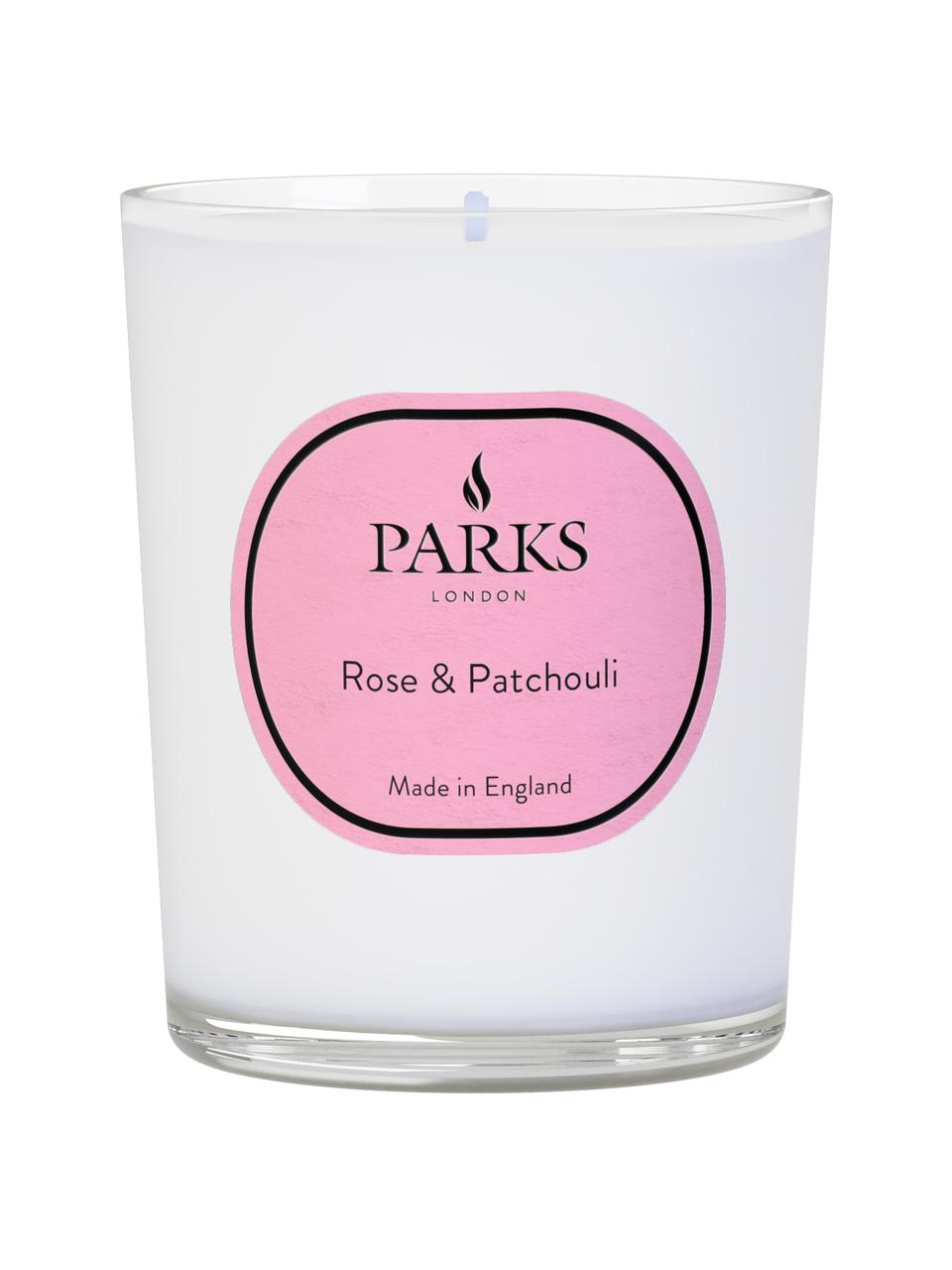 Geurkaars Vintage Aromatherapy (rozen & patchoeli), Houder: glas, Rozen, patchoeli, Ø 8 x H 9 cm