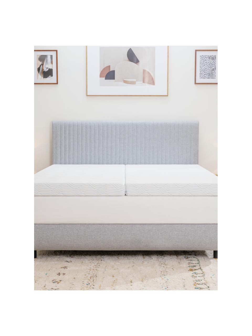 Viscoelastischer Memory-Foam-Topper Pro Plus SmartCool Soft, Oberseite: 61 % Polyester, 38 % Poly, Unterseite: 100 % Polyester, Weich, B 200 x L 200 cm