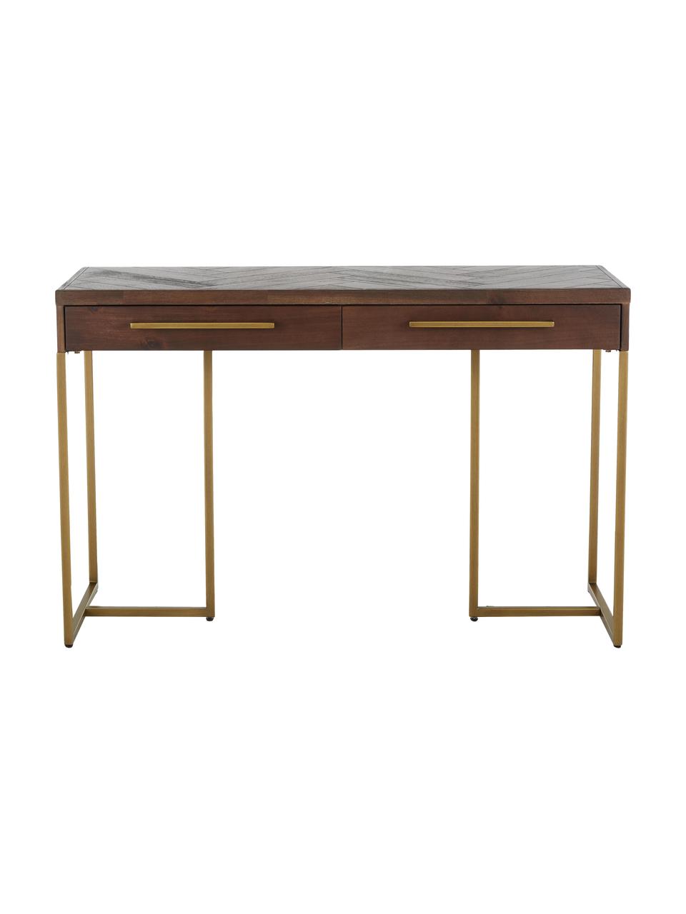 Console de placage en bois d'acacia art déco Class, Bois, larg. 120 x prof. 45 cm