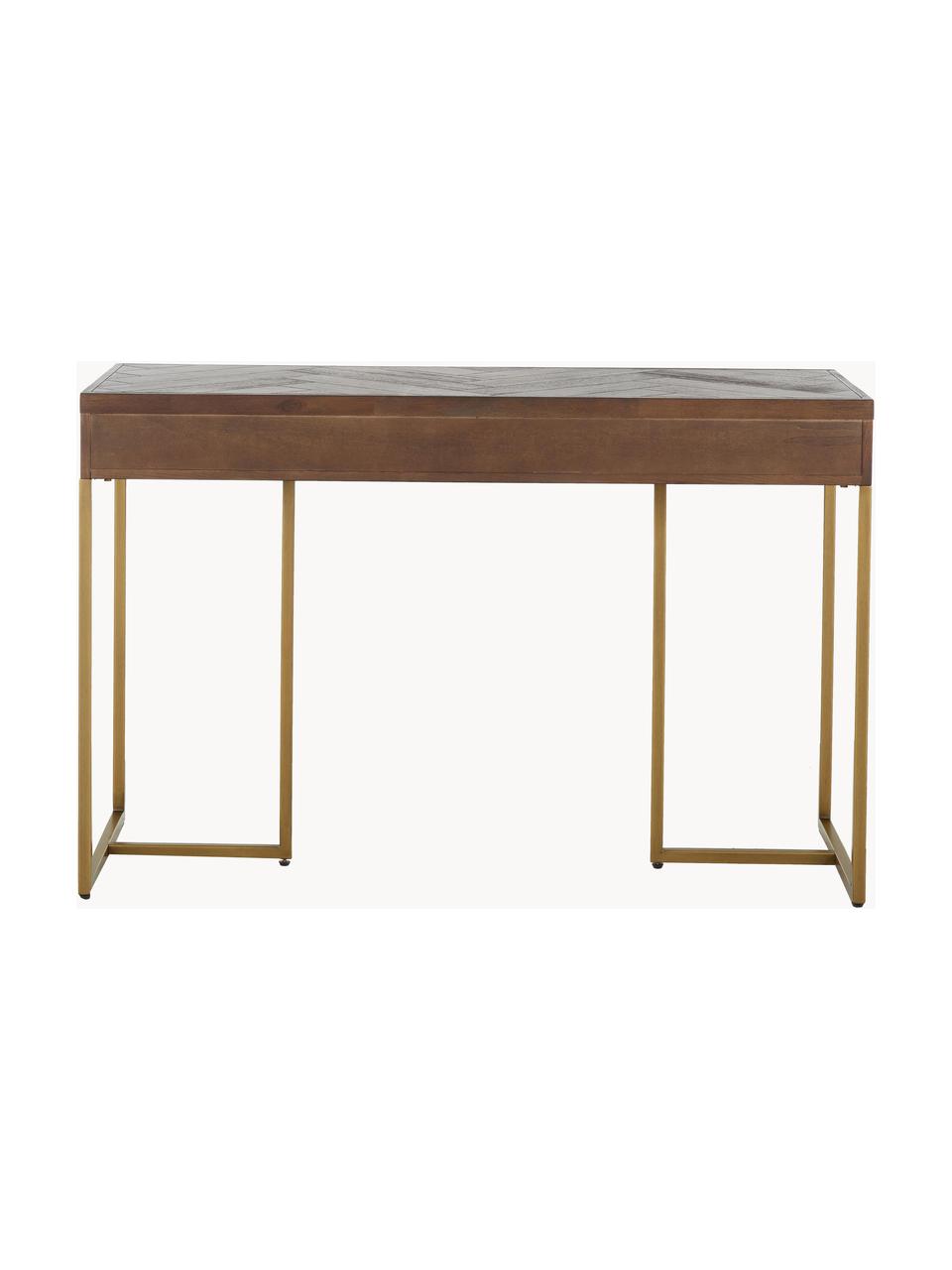 Konzolový stolek s dýhou z  akáciového dřeva Class, Dřevo, Š 120 cm, V 80 cm