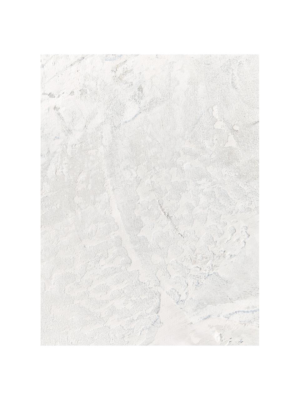 Handgemaltes Leinwandbild Simple Living mit Holzrahmen, Bild: Acrylfarbe, Rahmen: Eichenholz, beschichtet, Off White, Helles Holz, B 92 x H 120 cm