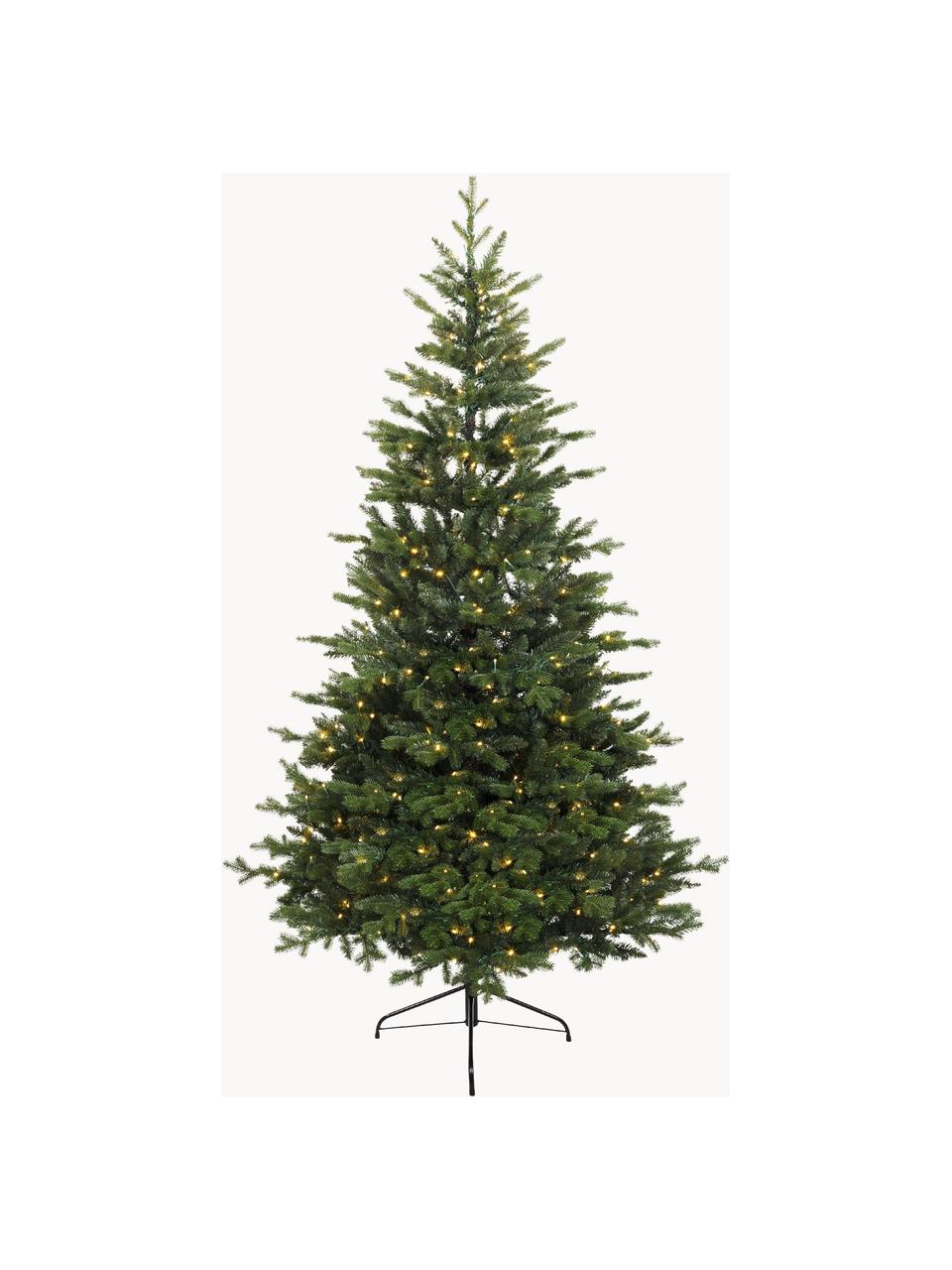 Albero di Natale artificiale a LED Allison, Verde, Ø 97 x Alt. 150 cm