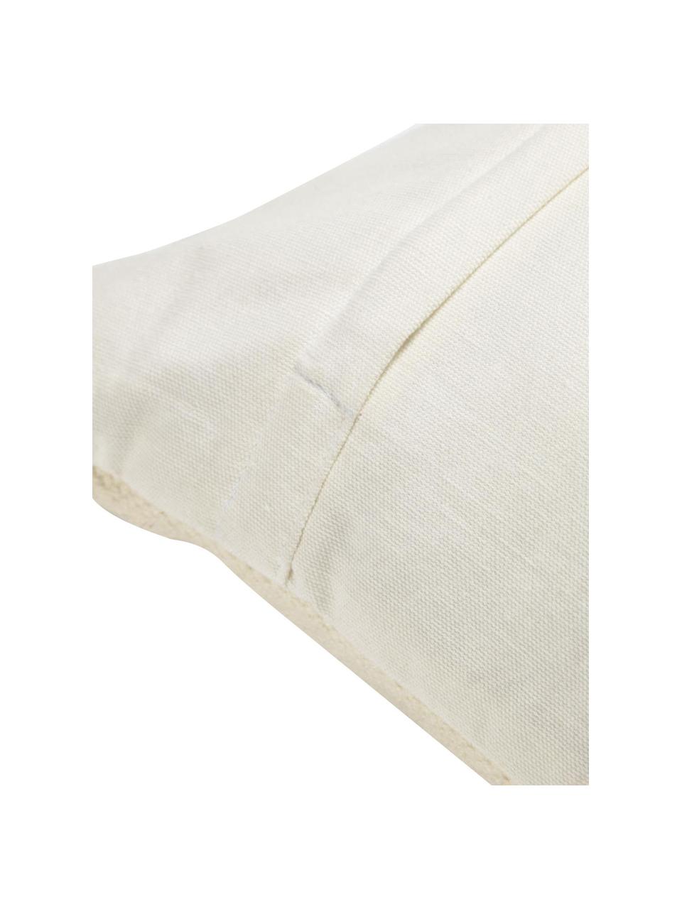 Funda de cojín bordada Tadea, 100% algodón, Blanco crema, muliticolor, An 45 x L 45 cm