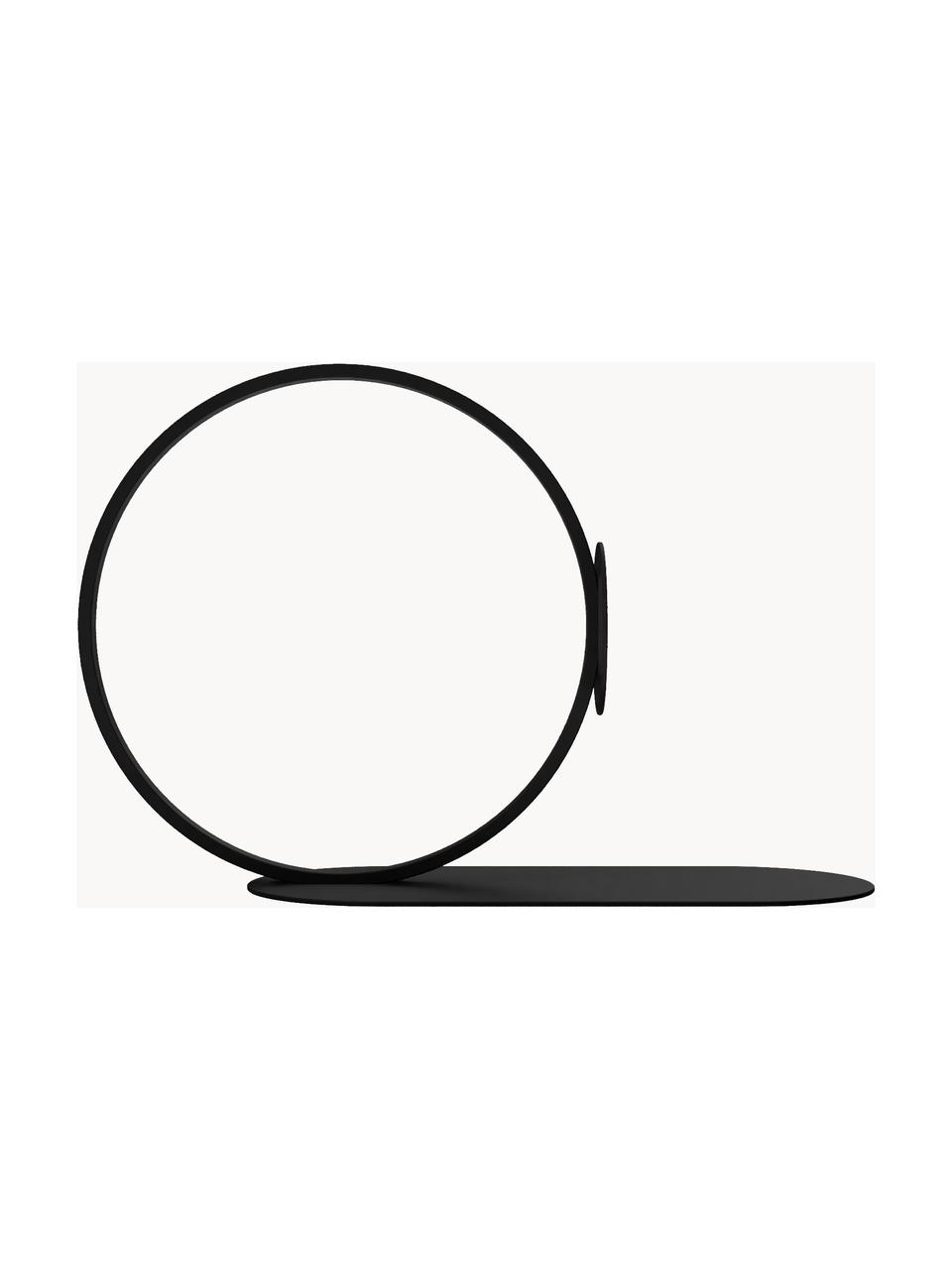 Knižní zarážka Bookworm, Nerezová ocel s práškovým nástřikem, Černá, Š 15 cm, V 10 cm