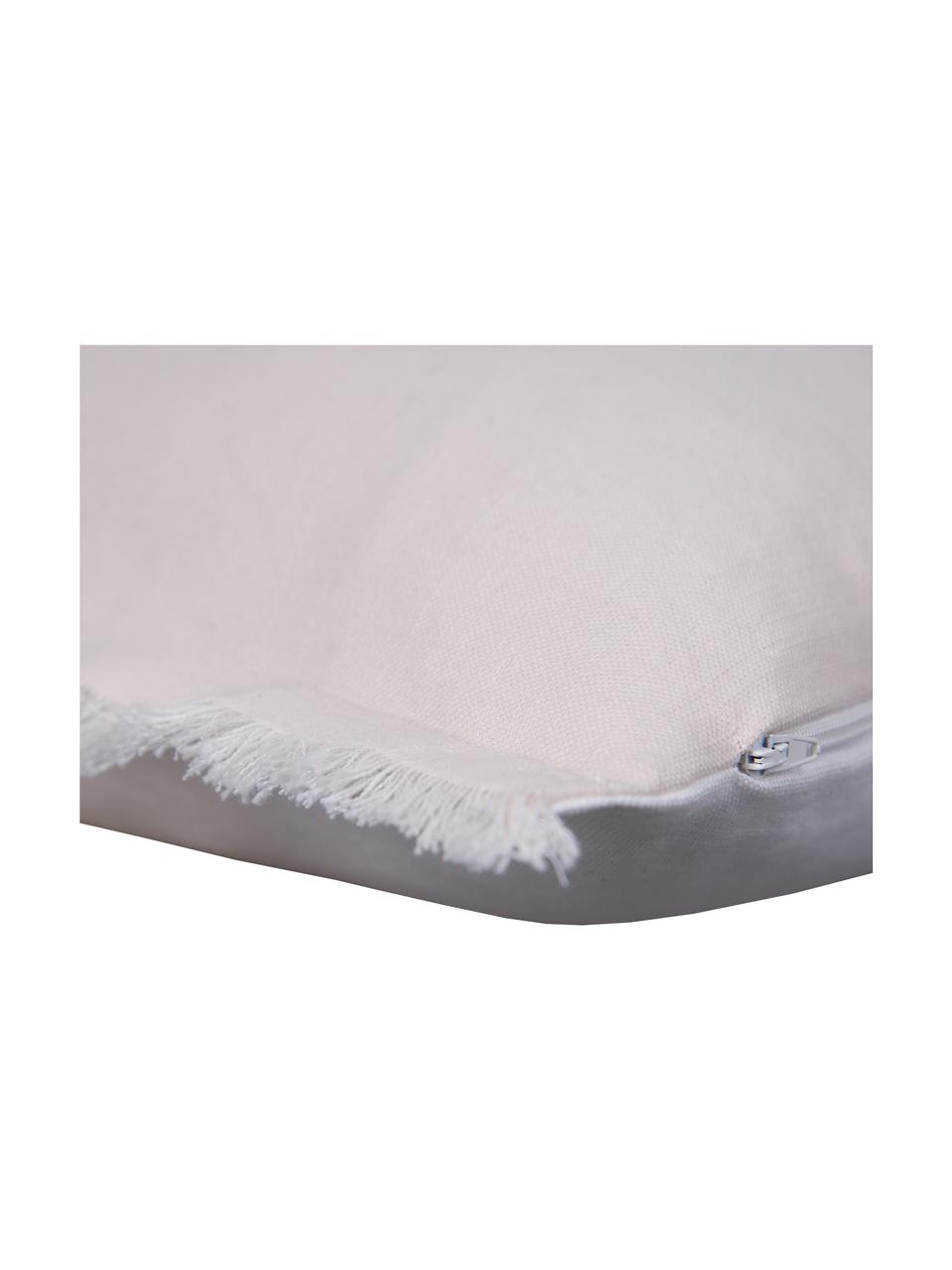 Poszewka na poduszkę T-Easy, Bawełna, Odcienie piaskowego, biały, D 50 x S 50 cm
