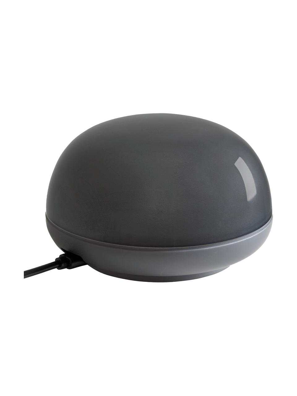 Mobiele LED tafellamp Soft Spot, dimbaar, Lamp: kunststof, Donkergrijs, semi-transparant, Ø 11 x H 7 cm
