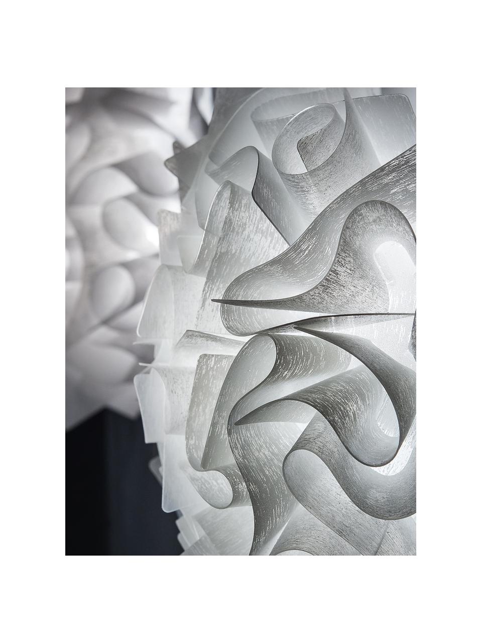 Design Deckenleuchte Veli aus Kunststoff, Lampenschirm: Technopolymer Opalflex®, Weiß, Ø 32 x H 15 cm