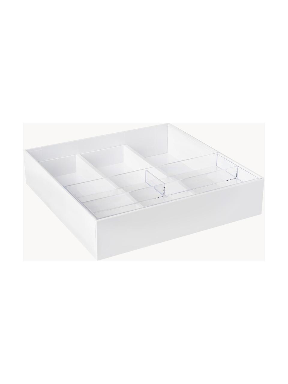 Organizador De Cubiertos Clear Blanco