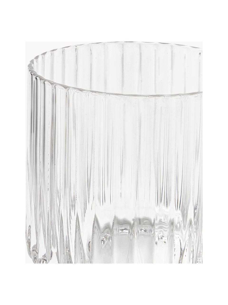 Ručně foukané sklenice Aleo, 4 ks, Sodnovápenaté sklo, Transparentní, Ø 8 cm, V 8 cm, 320 ml