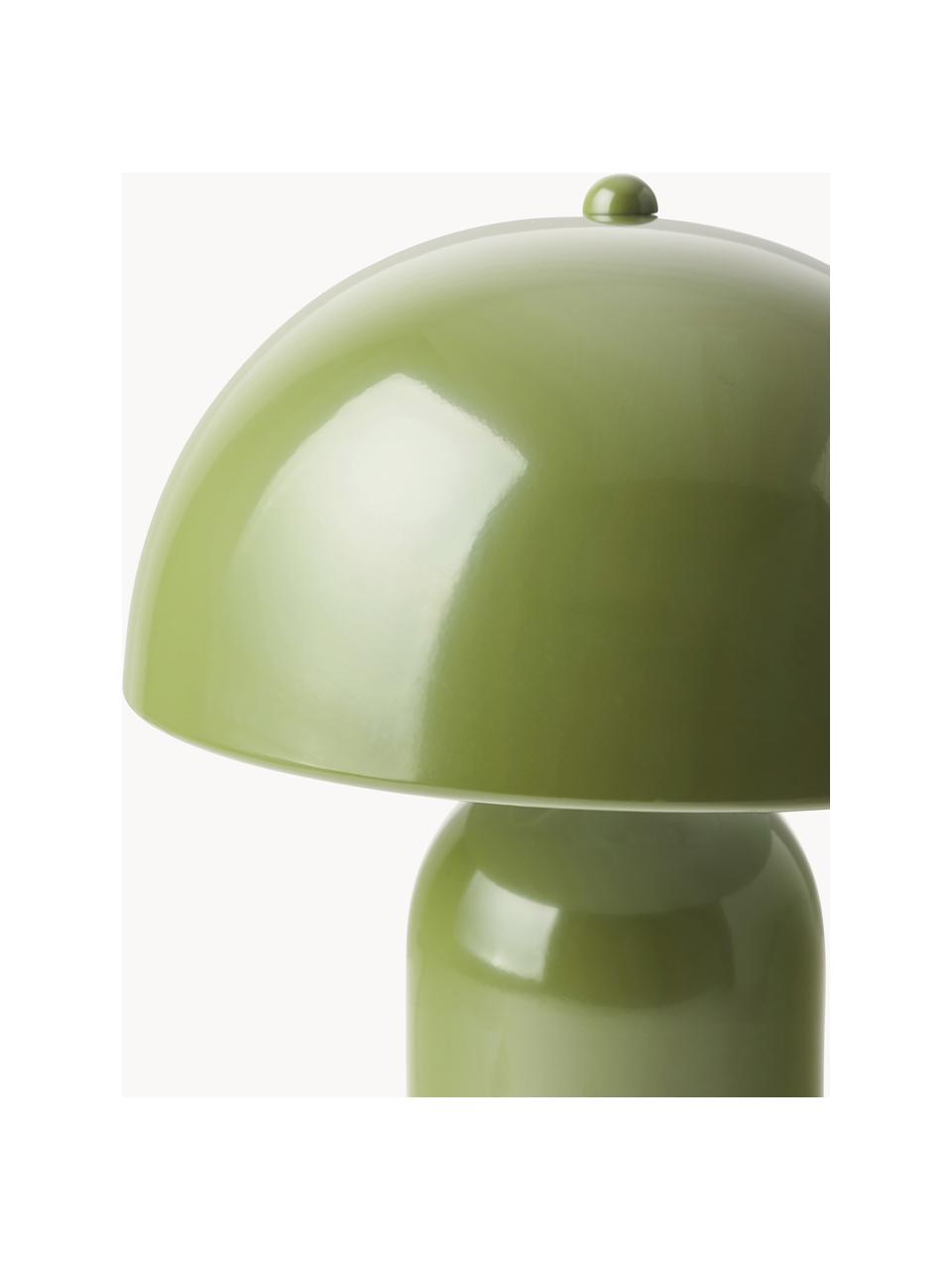 Malá retro stolní lampa Walter, Zelená, lesklá, Ø 25 cm, V 34 cm