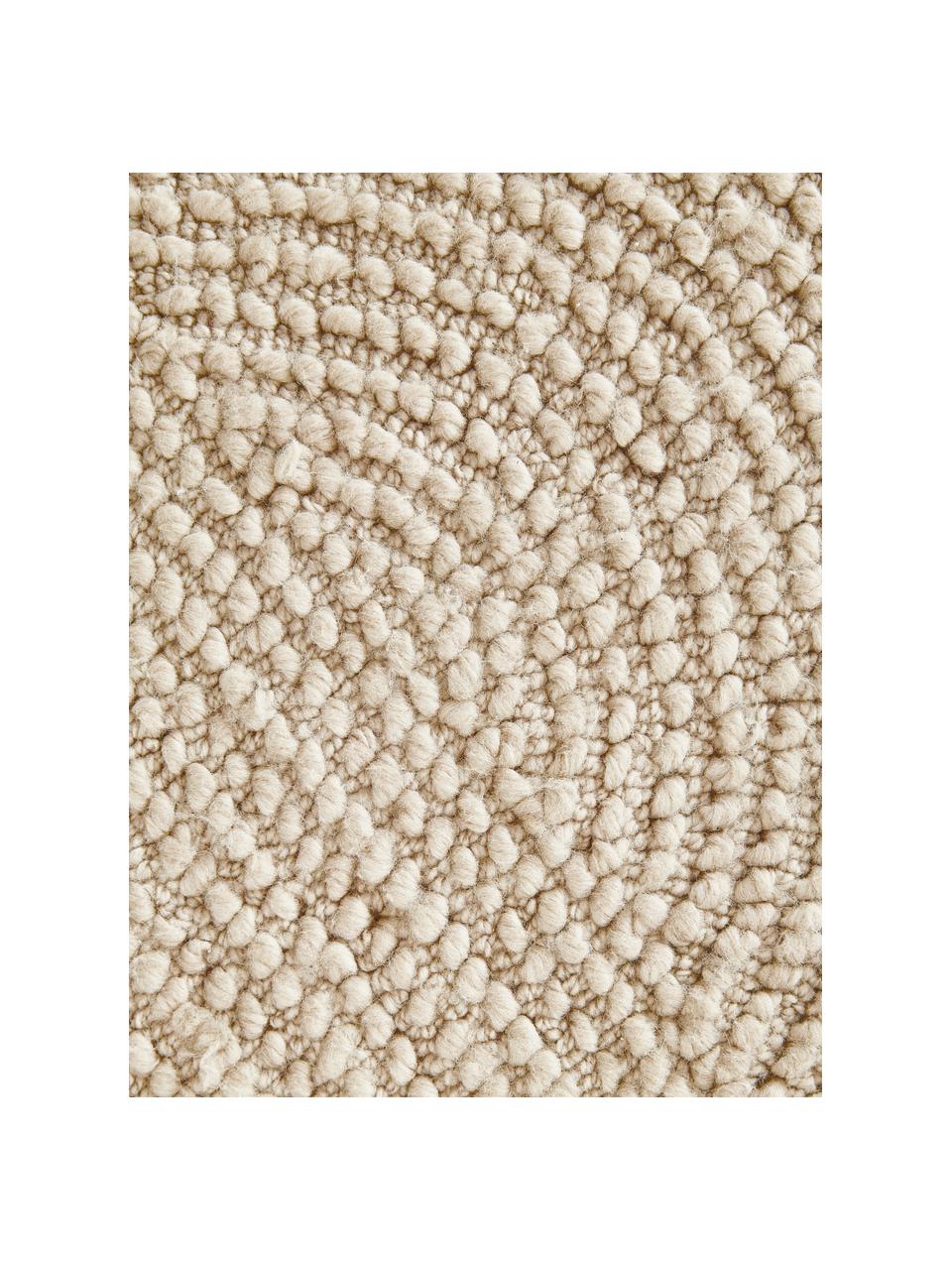 Tapis en laine tufté main Eleni, 100 % laine, certifiée RWS

Les tapis en laine peuvent perdre des fibres lors des premières semaines et des peluches peuvent se former, ce phénomène est naturel et diminue à mesure de votre usage et du temps, Beige clair, larg. 80 x long. 150 cm (taille XS)