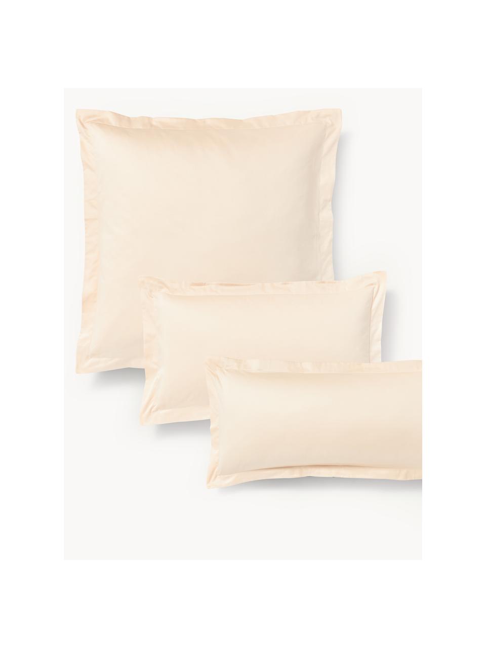 Baumwollsatin-Kopfkissenbezug Premium, Webart: Satin Fadendichte 500 TC,, Peach, B 40 x L 80 cm