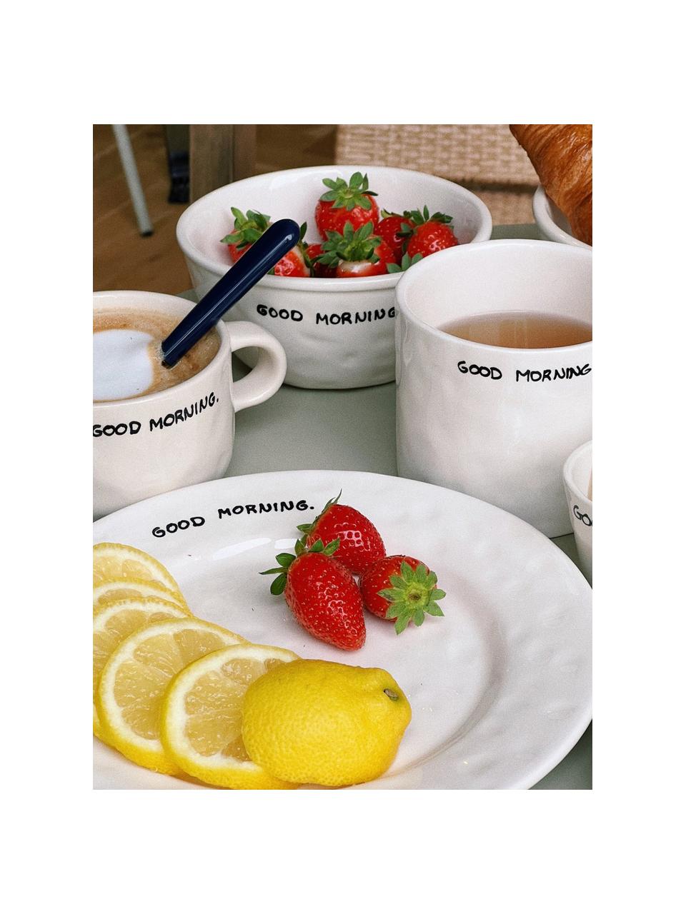 Tazza dipinta a mano Good Morning, Gres, Good Morning, Ø 10 x Alt. 9 cm, 500 ml