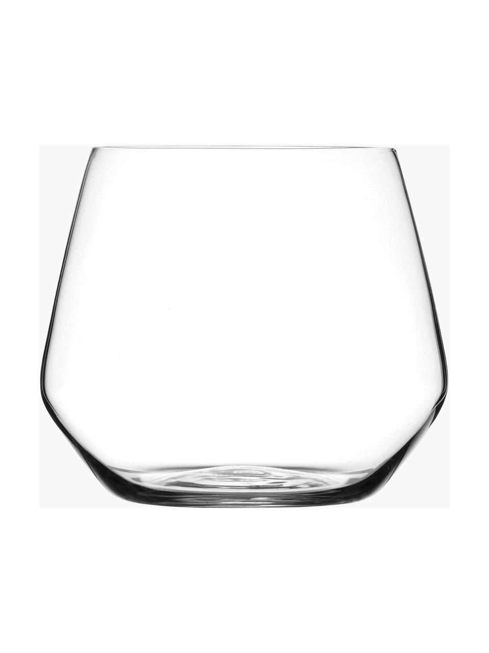 Křišťálové sklenice na vodu Aria, 6 ks, Křišťálové sklo, Transparentní, Ø 11 cm, V 9 cm, 550 ml