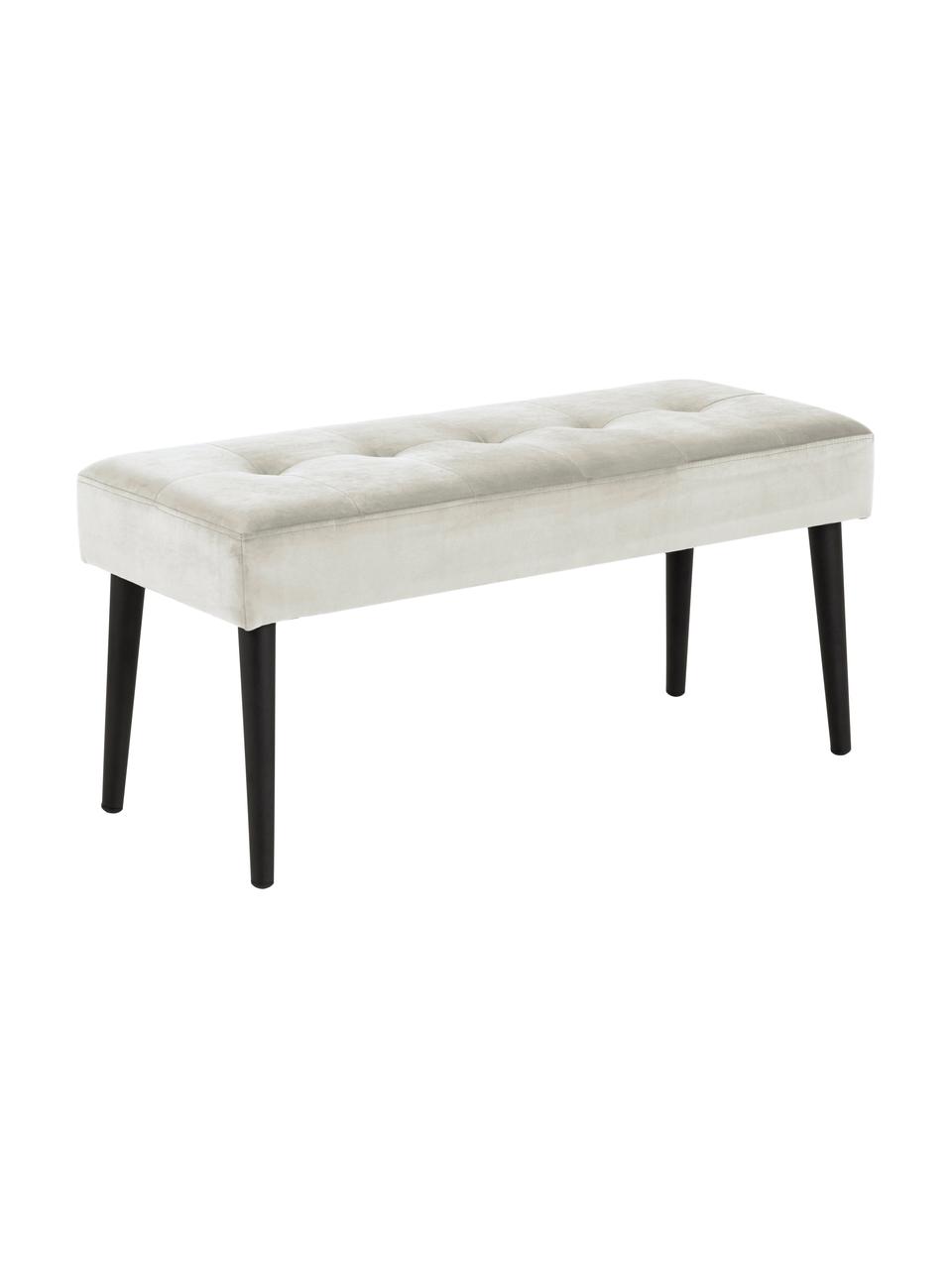 Banquette velours beige Glory, Velours beige, larg. 95 x haut. 45 cm