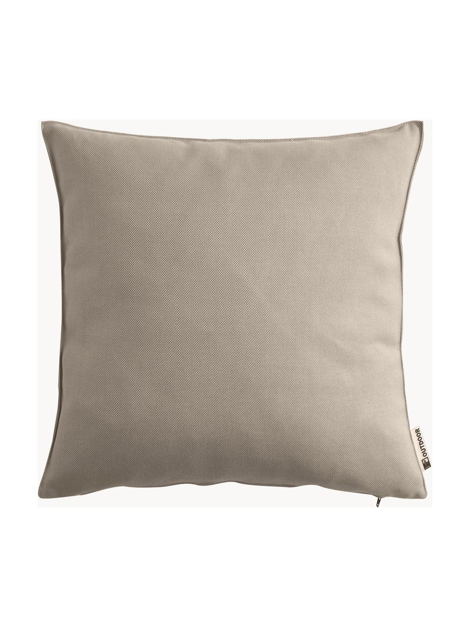 Coussin d'extérieur Olef, 100 % coton, Beige, larg. 45 x long. 45 cm