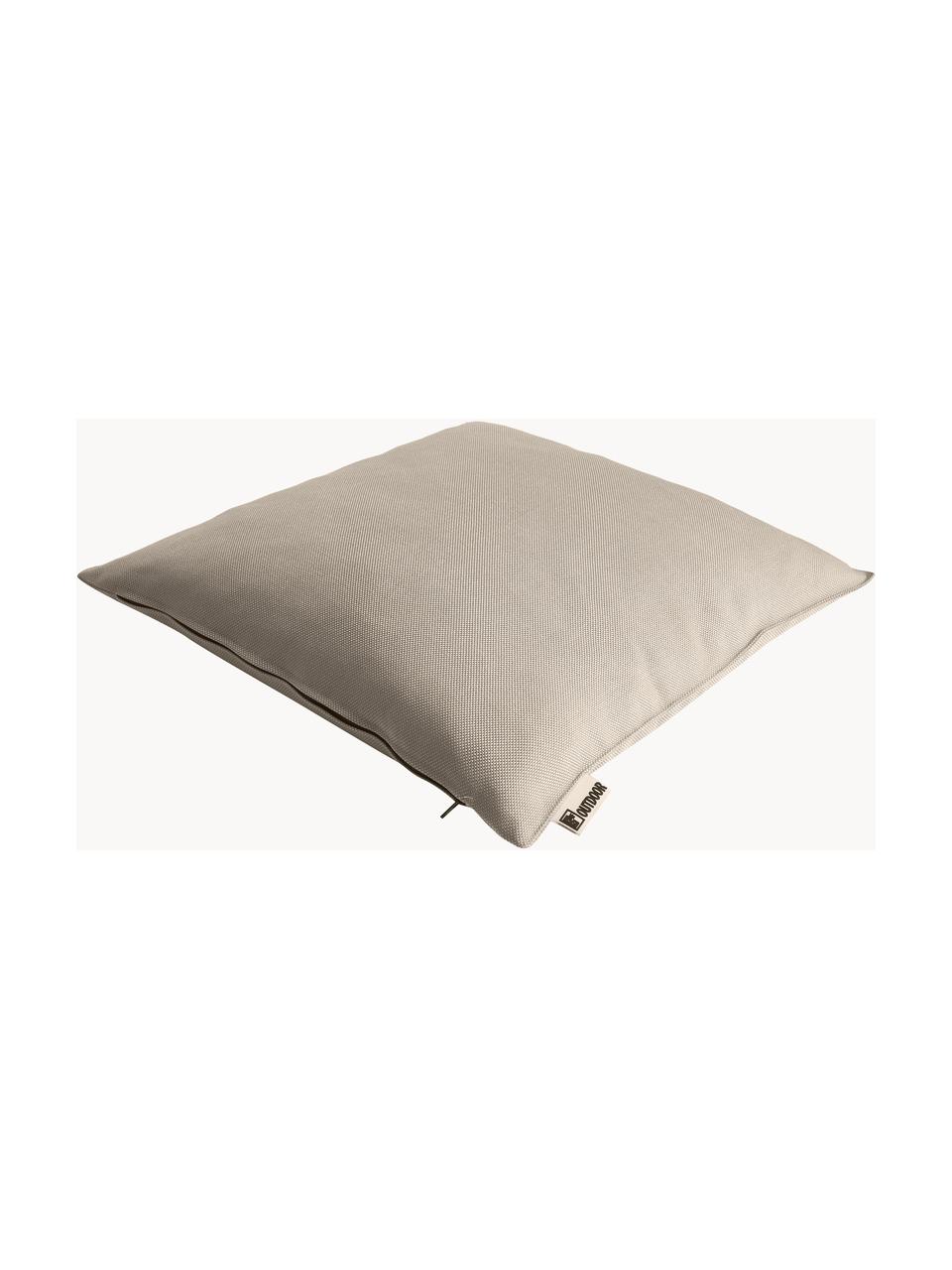 Coussin d'extérieur Olef, 100 % coton, Beige, larg. 45 x long. 45 cm