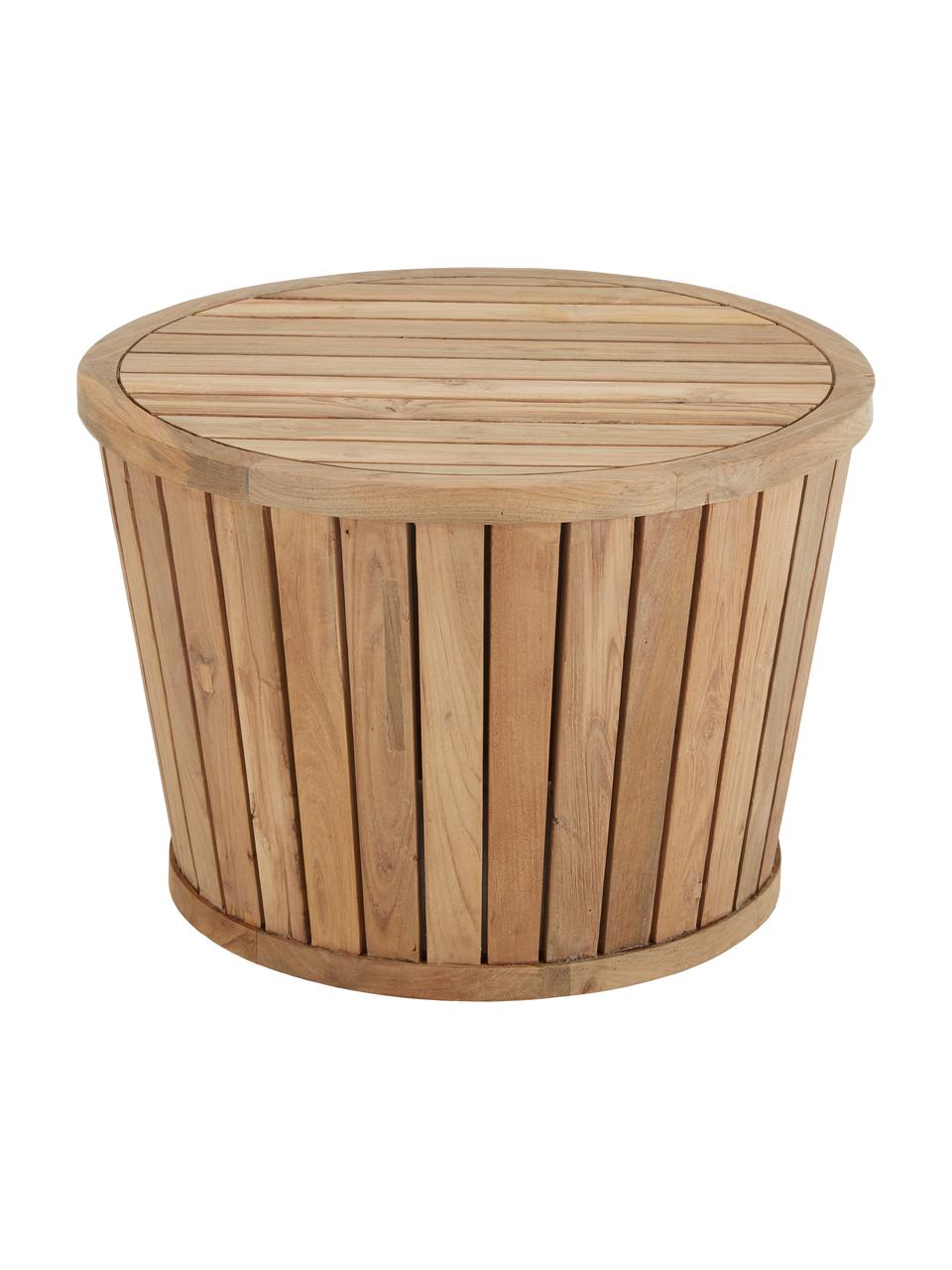 Table d'appoint de jardin en bois de teck Circus, Bois de teck recyclé, Bois de teck, Ø 63 x haut. 43 cm