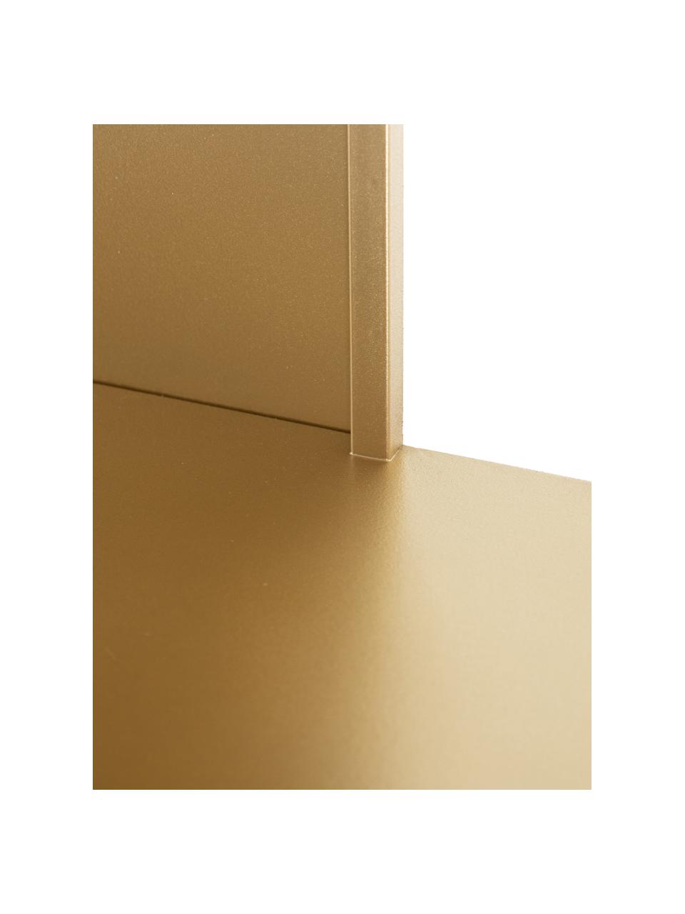 Metall-Standregal Talme in Goldfarben, Metall, beschichtet, Goldfarben, 100 x 175 cm