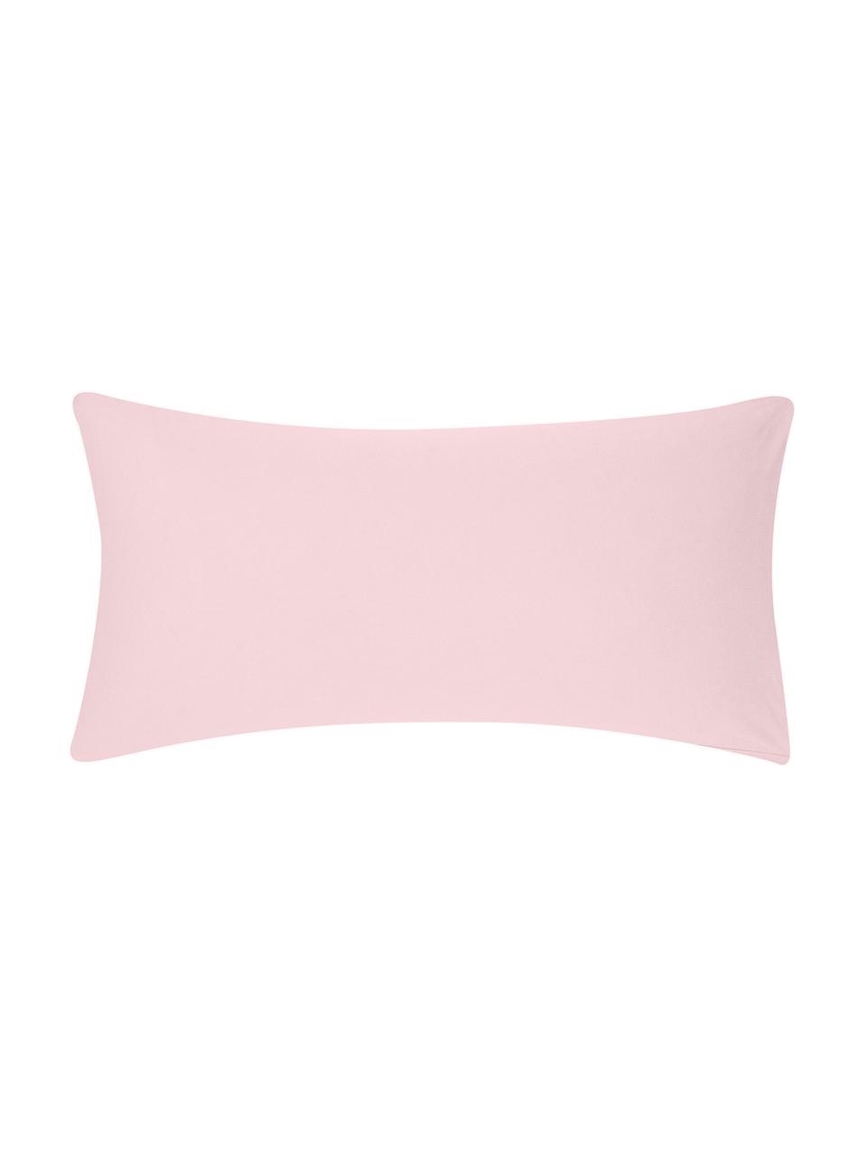 Poszewka na poduszkę z flaneli Biba, 2 szt., Blady różowy, S 40 x D 80 cm