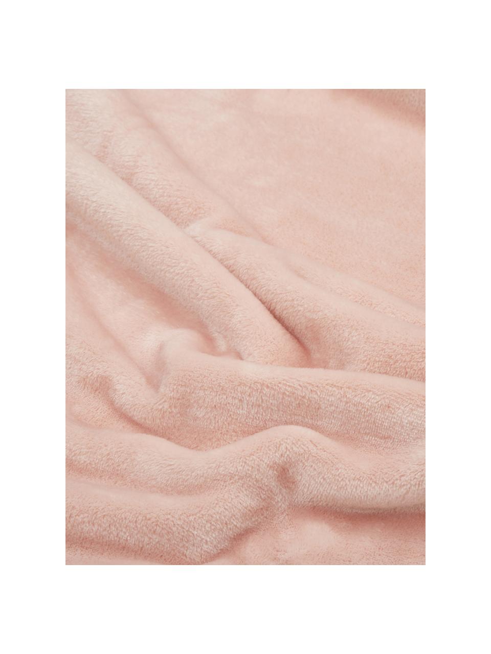 Jemná deka Doudou, 100 % polyester, Bledoružová, Š 130 x D 160 cm