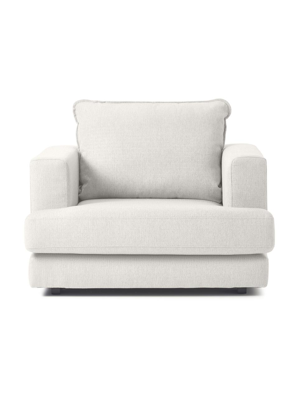 Sessel Tribeca, Bezug: 100 % Polyester Der hochw, Gestell: Massives Kiefernholz, Füße: Massives Buchenholz, lack, Webstoff Beige, B 110 x T 96 cm