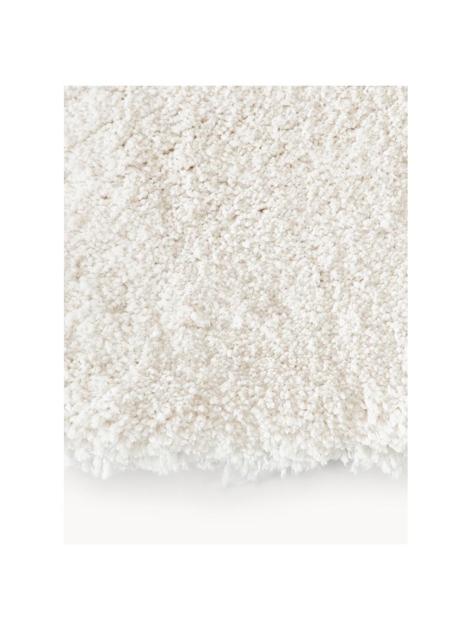 Flauschiger Hochflor-Teppich Leighton, Flor: Mikrofaser (100% Polyeste, Off White, B 120 x L 180 cm (Grösse S)
