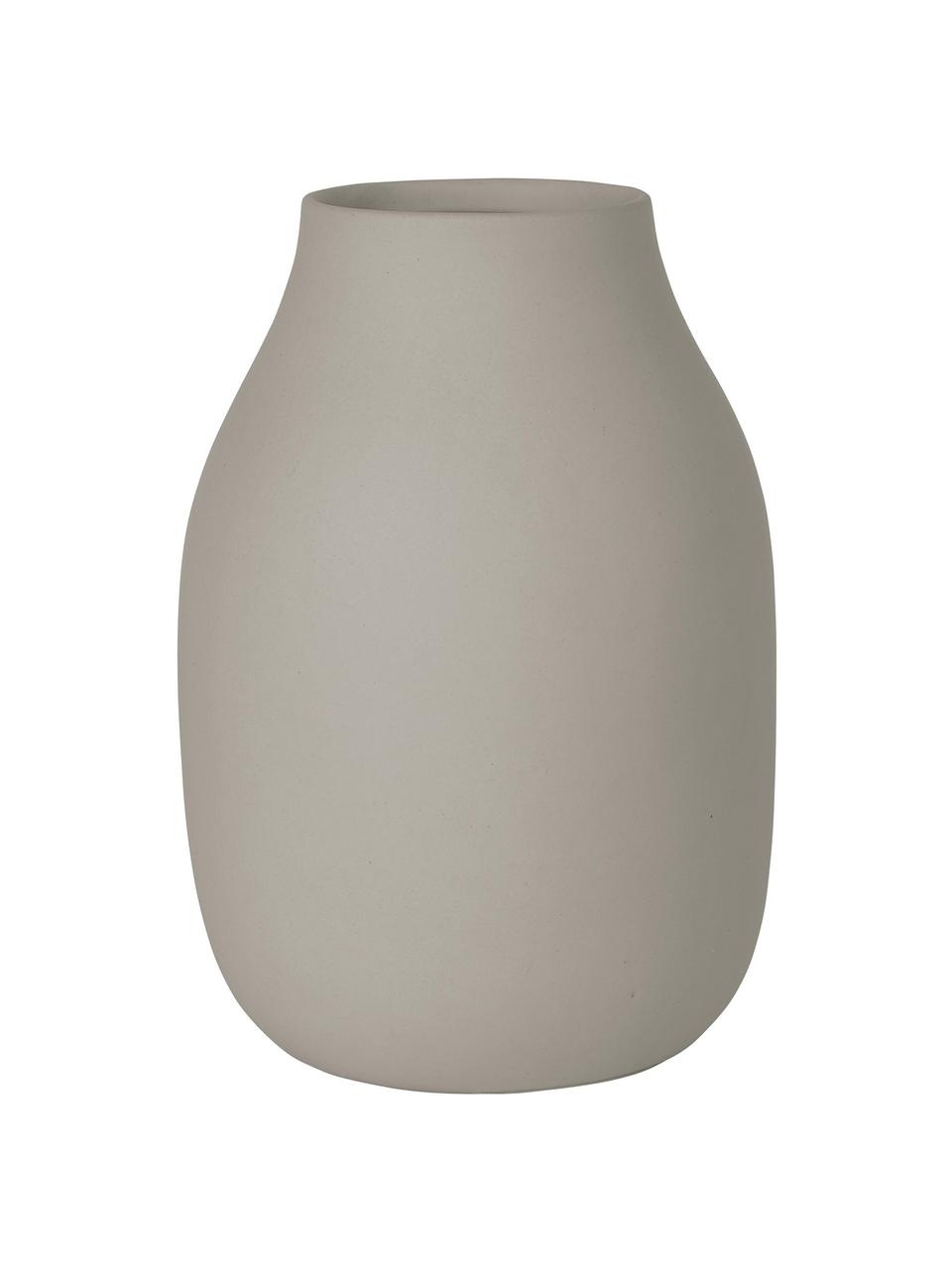 Keramik-Vase Colora, Keramik, Taupe, Ø 14 x H 20 cm