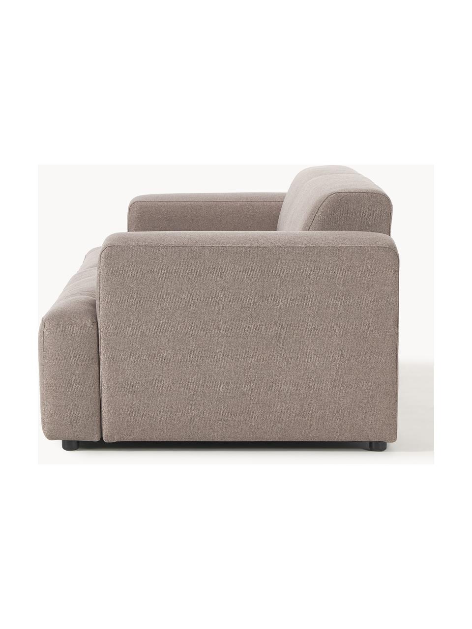 Sofa Melva (3-Sitzer), Bezug: 100 % Polyester Der hochw, Gestell: Massives Kiefernholz, Spa, Füße: Kunststoff Dieses Produkt, Webstoff Taupe, B 238 x T 101 cm