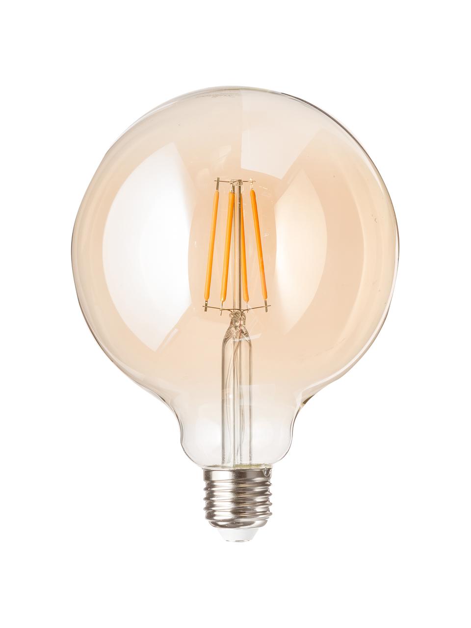 LED lamp Jukar (E27 / 1.9W) 2 stuks, Peertje: glas, Fitting: aluminium, Amberkleurig, Ø 12 x H 18 cm