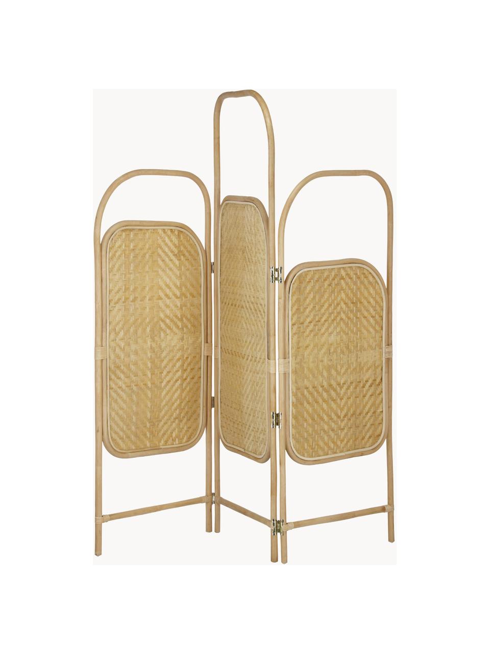 Parete divisoria in ratan Krysia, Rattan, Beige, Larg. 180 x Alt. 180 cm