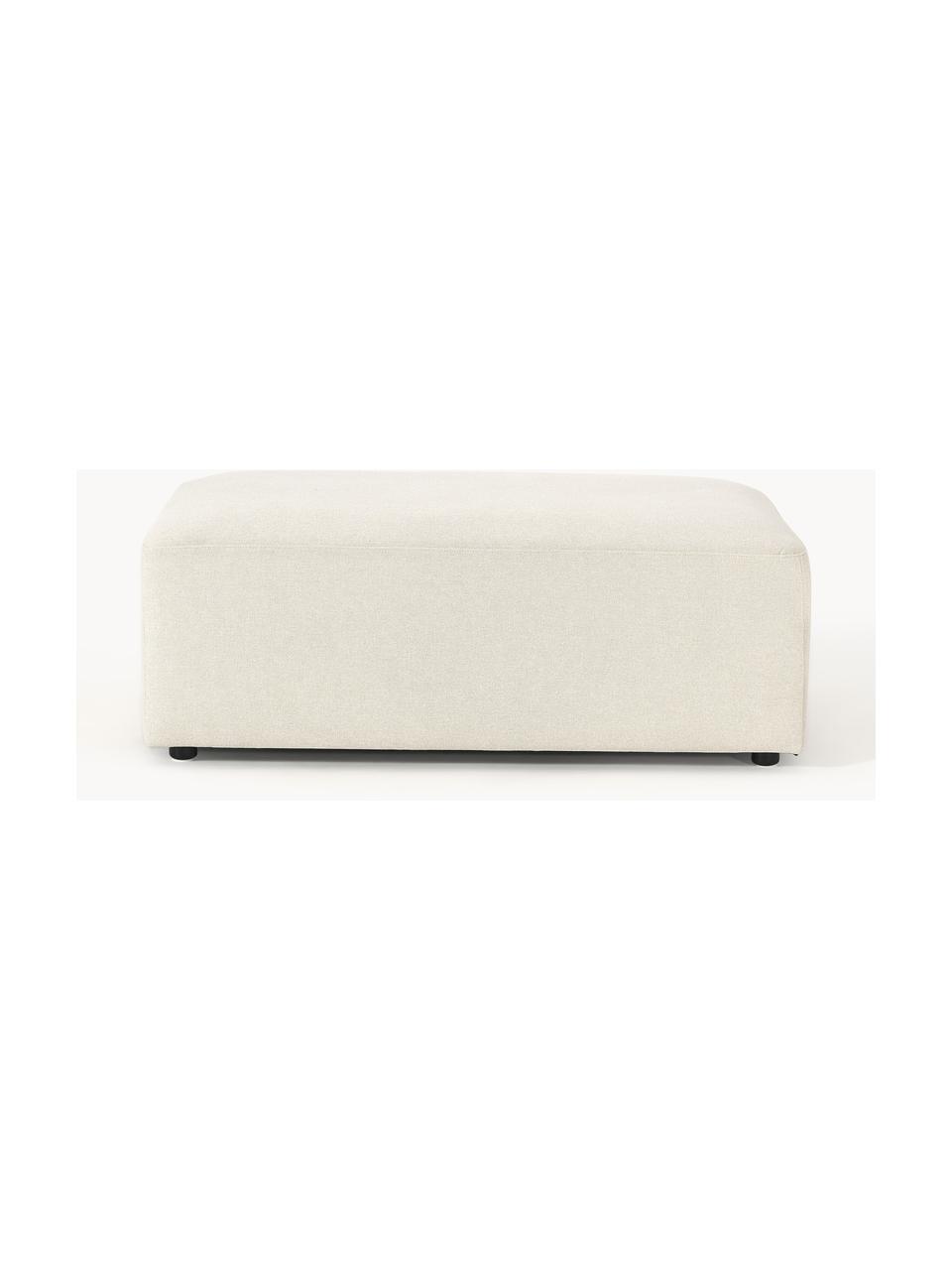 XL-Hocker Melva, B 116 x T 72 cm, Bezug: 100 % Polyester Der strap, Gestell: Massives Kiefern- und Fic, Füße: Kunststoff Dieses Produkt, Webstoff Off White, B 116 x T 72 cm