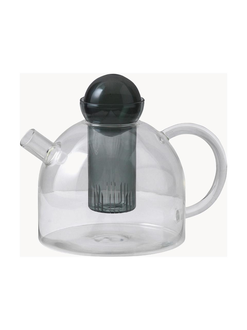 Théière soufflée bouche Still, 1,3 L, Verre, Transparent, anthracite, 1,3 L