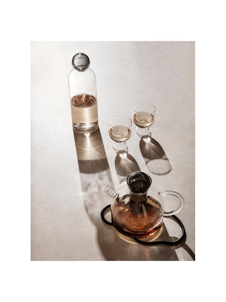 Théière soufflée bouche Still, 1,3 L, Verre, Transparent, anthracite, 1,3 L