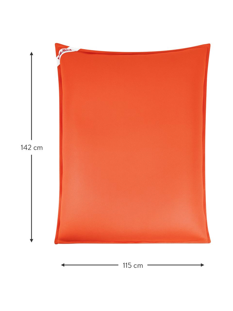 Zwembad zitzak Calypso in oranje, Bekleding: mesh, Oranje, L 142 x B 115 cm