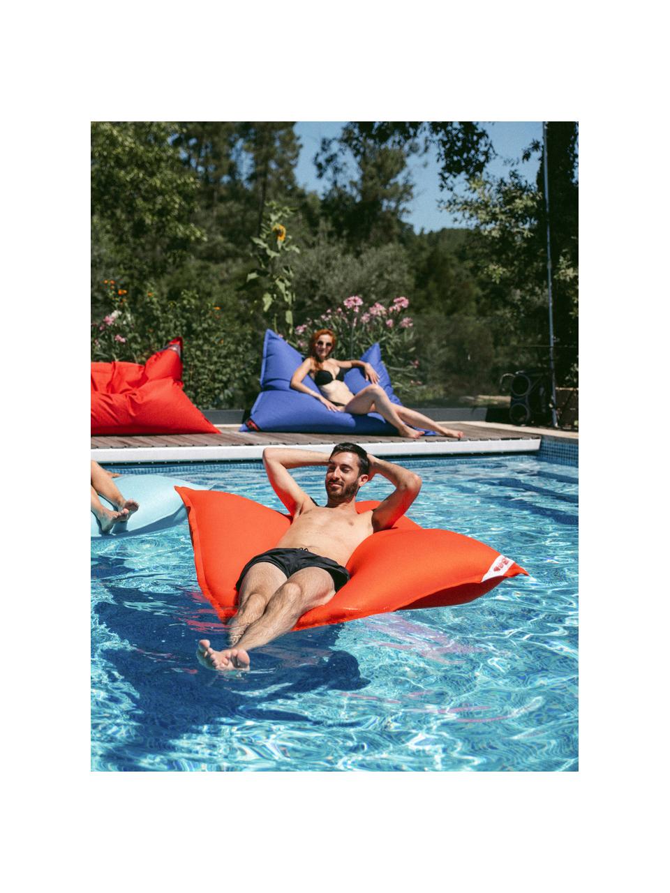 Puf de piscina Calypso, Funda: malla, Naranja, L 142 x An 115 cm