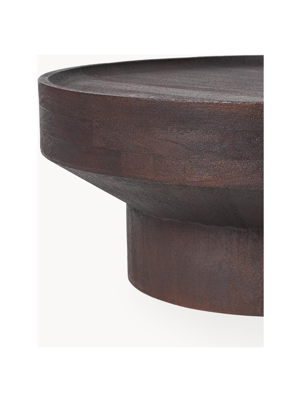 Table basse ronde en manguier Benno, Bois de manguier massif, laqué

Ce produit est fabriqué à partir de bois certifié FSC® issu d'une exploitation durable, Manguier brun foncé laqué, Ø 80 cm