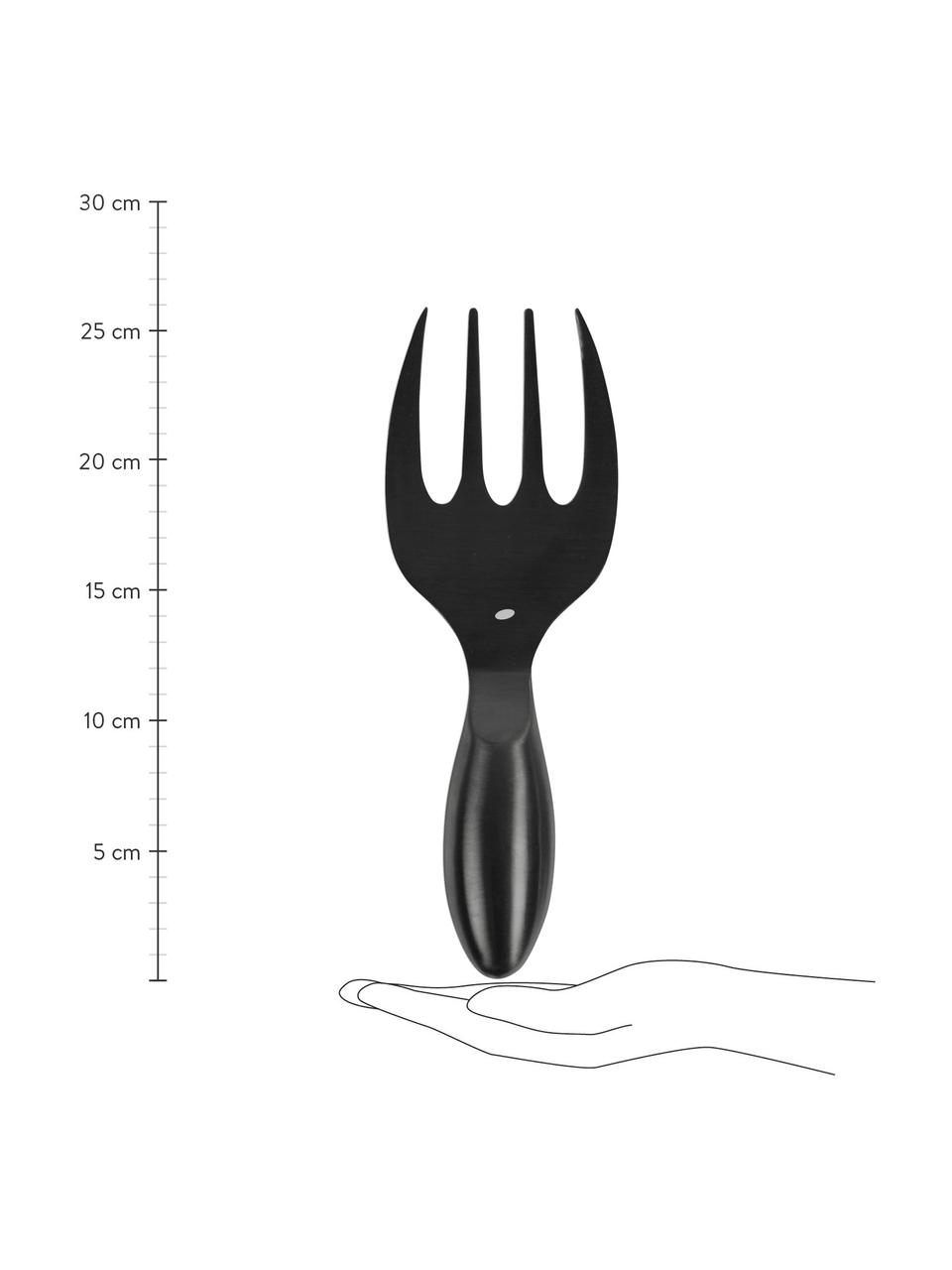 Set 2 posate nere in acciaio inossidabile Insalata, Acciaio inossidabile

Le posate sono realizzate in acciaio inossidabile. È quindi durevole, non arrugginisce ed è resistente ai batteri, Nero, Lunghezza 26 cm