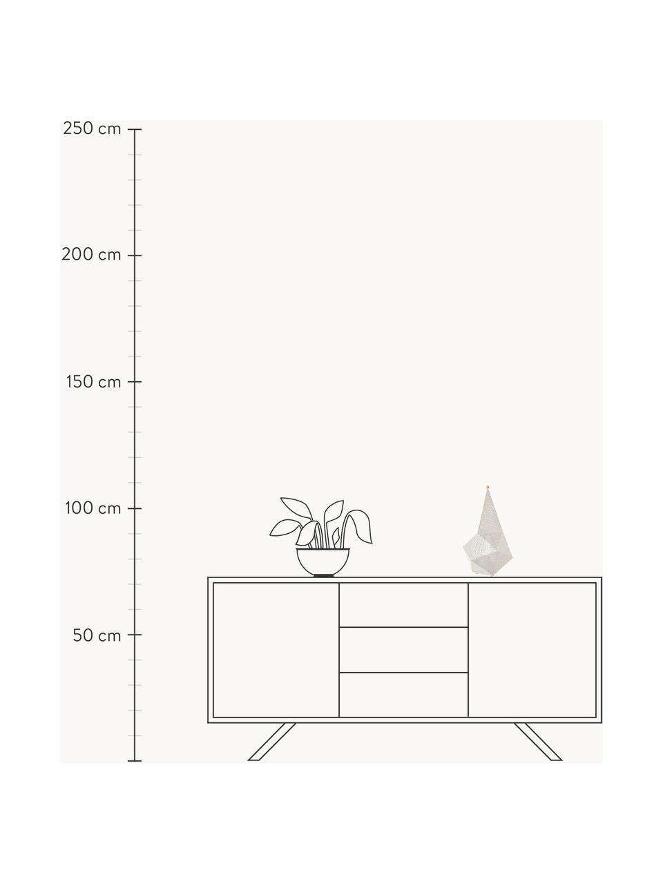 Mobile dimmbare LED-Tischlampe Bagdad, Edelstahl, beschichtet, Off White, B 20 x H 36 cm