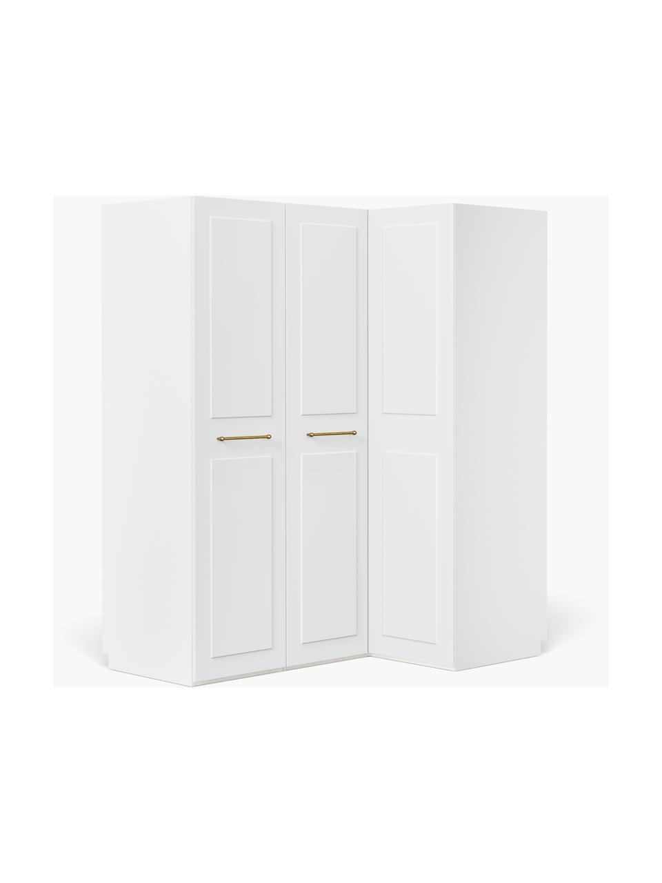 Armoire d'angle modulaire Charlotte, larg. 165 cm, plusieurs variantes, Blanc, Basic Interior : larg. 165 x haut. 200 cm, avec module d'angle