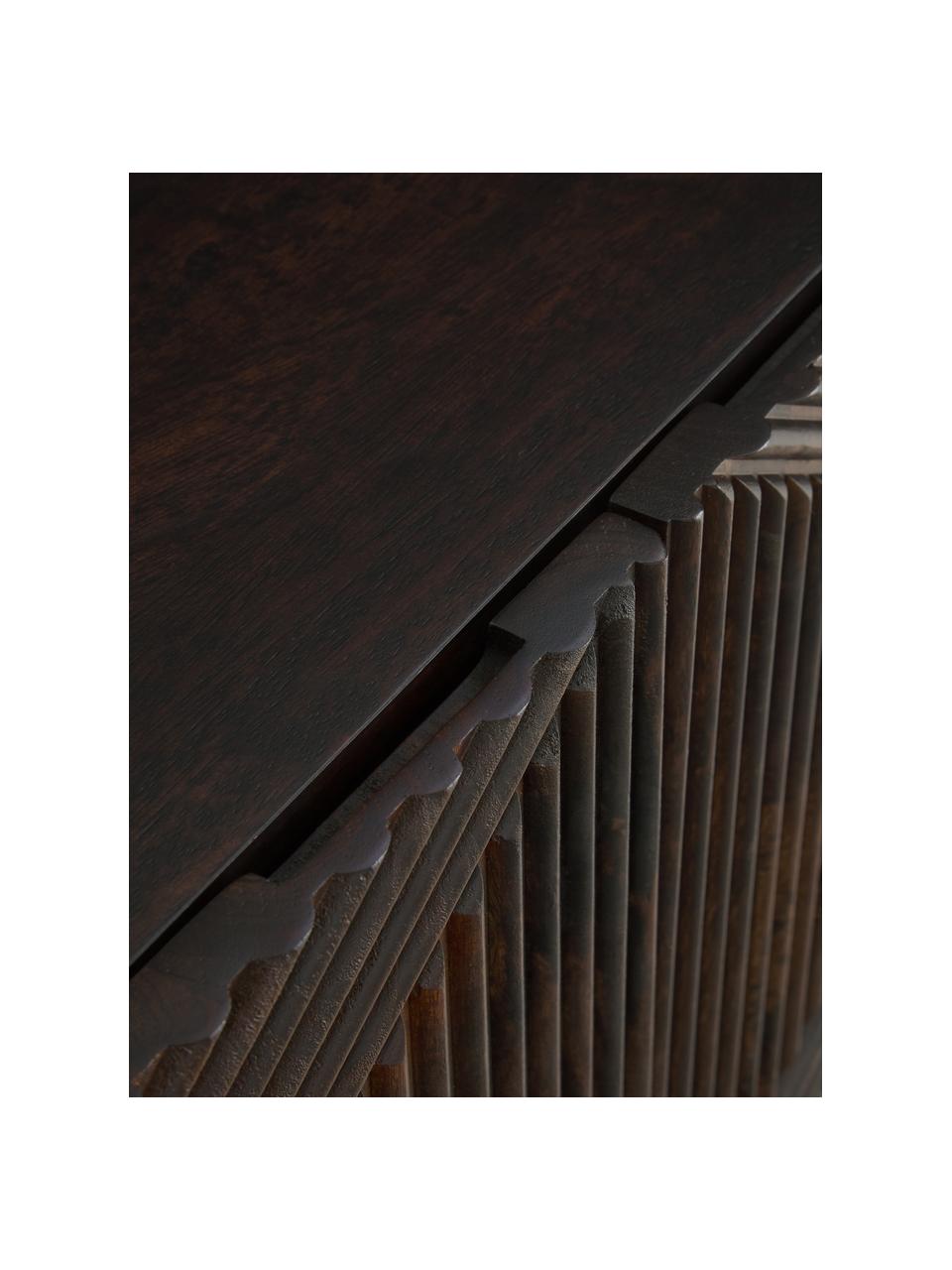 Aparador de madera maciza Louis, Parte trasera: tablero de fibras de dens, Madera de mango, An 180 x Al 55 cm