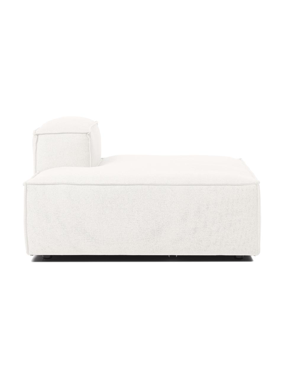 Szezlong modułowy Lennon, Tapicerka: 100% poliester Dzięki tka, Stelaż: lite drewno, sklejka, Nogi: tworzywo sztuczne, Beżowa tkanina, S 150 x W 68 cm, oparcie prawostronne